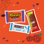 Hershey's, Kit Kat and Reese's Assorted, Halloween Candy Variety Bag, 10.74 oz (20 Pieces)