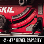 SKIL 15 Amp 10 inch Portable Table Saw With Folding Stand, Rack and Pinion Fence, 4 x 4 Cutting Capacity