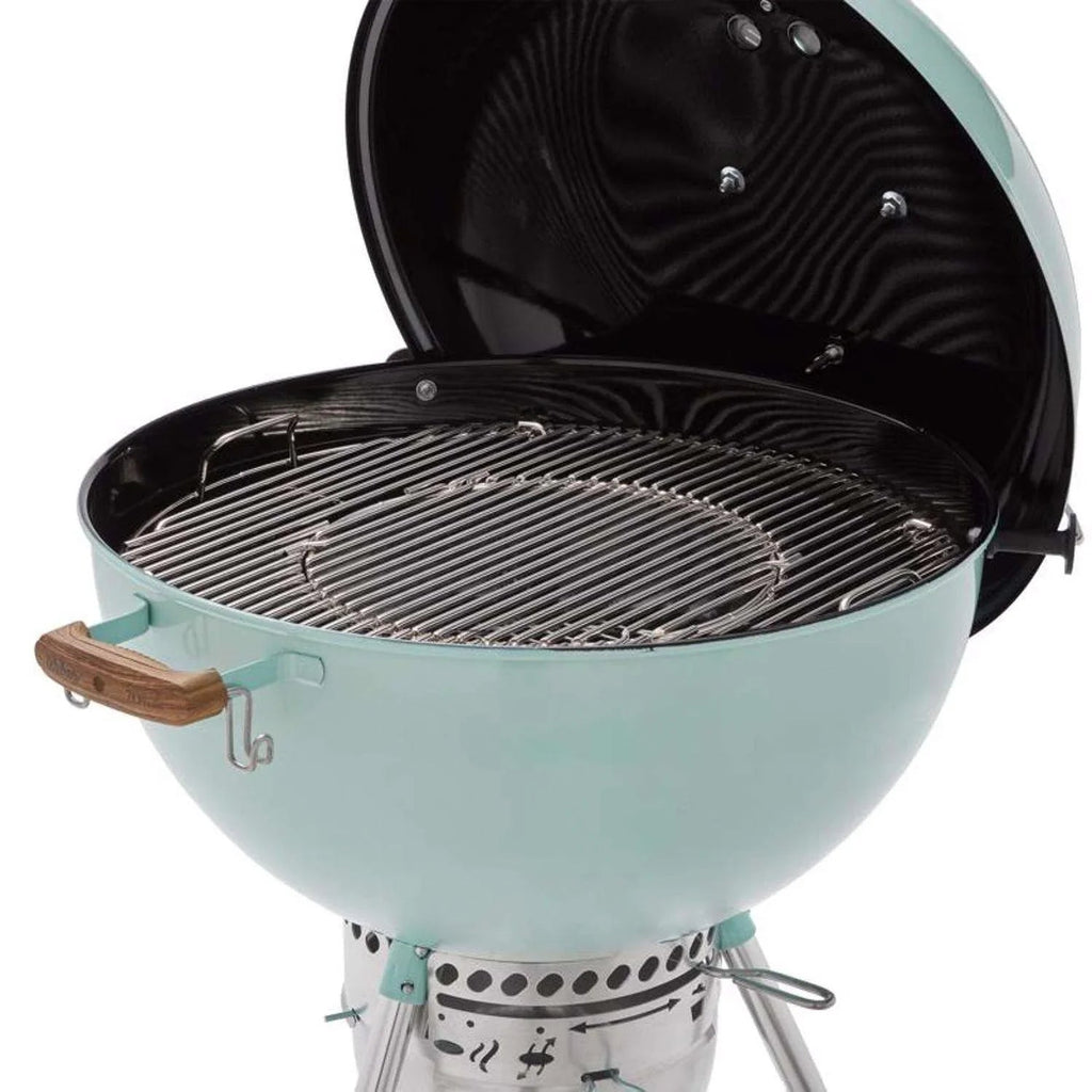 Weber 22-inch 70th Anniversary Charcoal Kettle Grill, Rock N Roll Blue