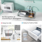 COMFEE' Portable Countertop Dishwasher, 5L Built-In Water Tank, 6 Programs, White - CDC17P0AWB