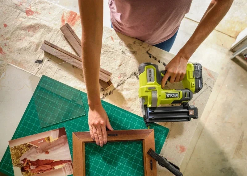 RYOBI 18V ONE+ AirStrike 18GA Brad Nailer Kit - P321 with 4.0 Ah Battery and Charger