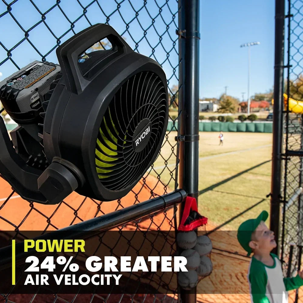 RYOBI Limited Edition 18V ONE+ Hybrid WHISPER SERIES 7-1/2 in. Fan Kit