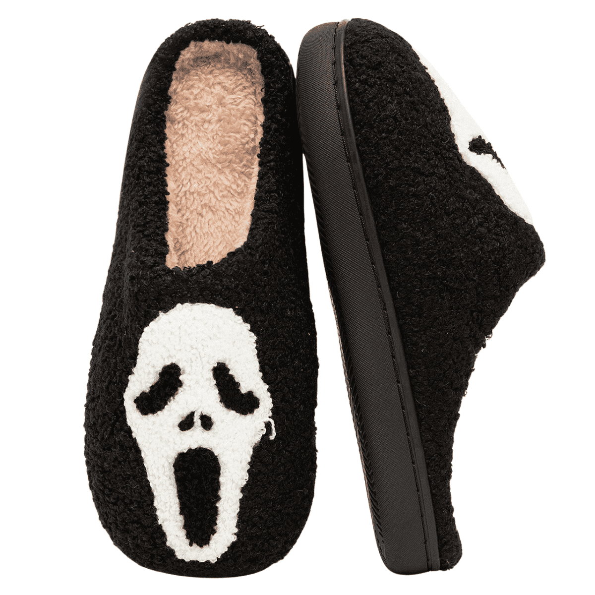BERANMEY Halloween Slippers for Women Perfect Soft Plush Comfy Warm Slip-On Cute Womens Slippers Indoor Fluffy House Slippers for Women and Men Non-slip Fuzzy Flat Slides
