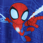 Marvel Spider-Man Boys Hoodies Peter Parker Blue Graphic Pullover Tops Halloween Sweatshirts Toddlers Kids 4-5T