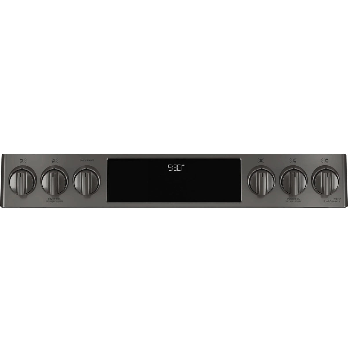 GE APPLIANCES Profile 30in Smart Slide-In Front-Control Gas Range, Black Stainless - PGS930BPTS