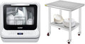 COMFEE' Portable Countertop Dishwasher, 5L Built-In Water Tank, 6 Programs, White - CDC17P0AWB