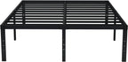 EMODA Queen 18 Inch Heavy Duty Metal Platform Bed Frame - No Box Spring Needed