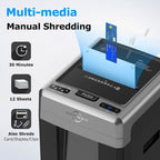 BONSEN Auto Feed Micro-Cut Paper Shredder, 300-Sheet, 60 Min, P-4, 8.1 Gallons, Black
