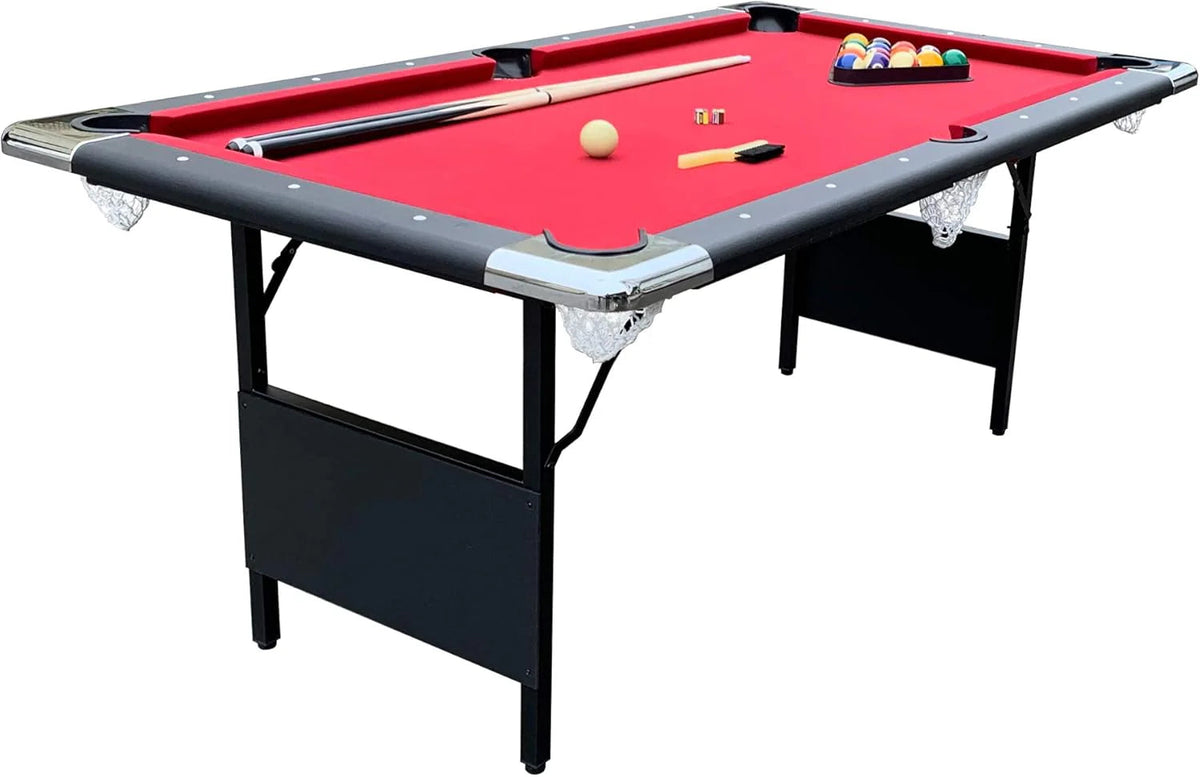 Hathaway Fairmont 6 Ft Portable Pool Table, Blue - BG2574