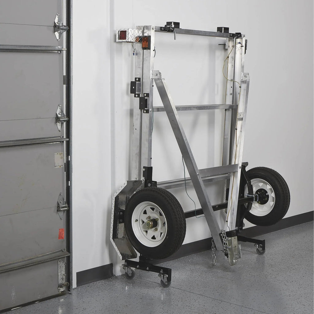 Folding Aluminum Utility Trailer, 4-Ft. x 8-Ft., 1,170-Lb. Load Capacity