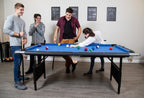 Hathaway Fairmont 6 Ft Portable Pool Table, Blue - BG2574