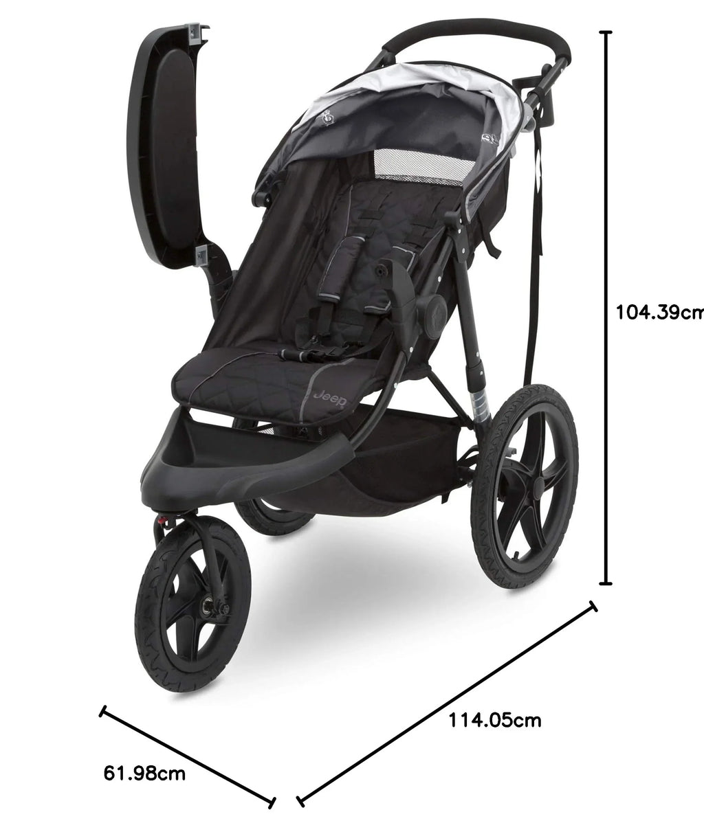 Delta Children Classic Jogging Stroller, 24.4in L x 44.9in W x 41.1in H