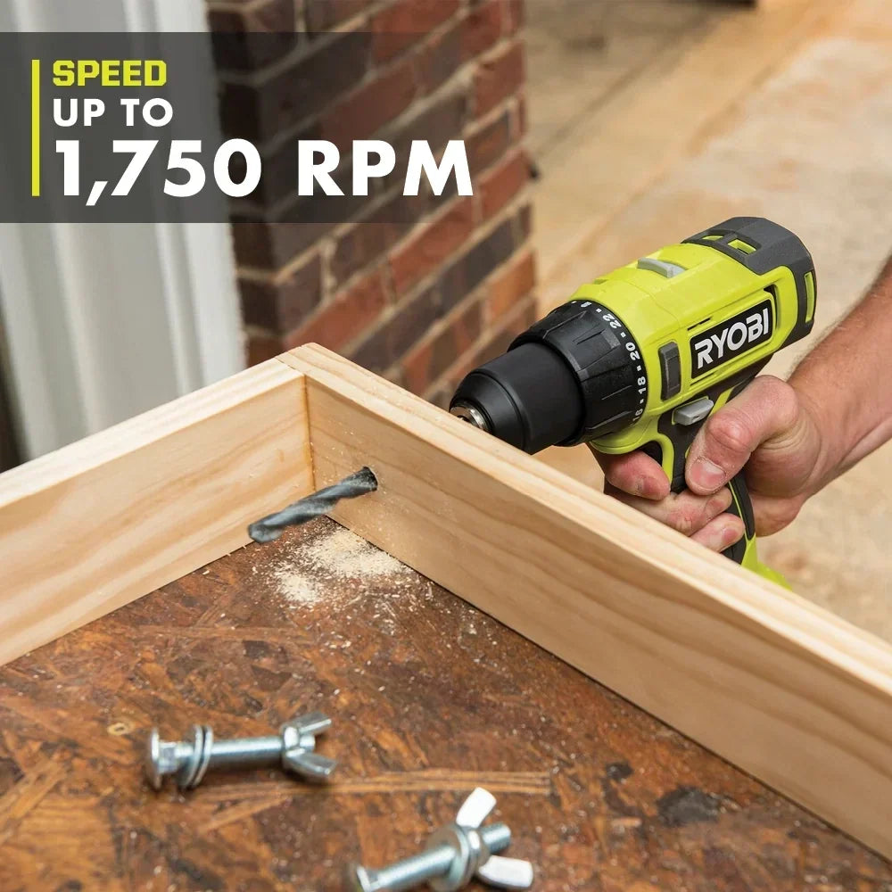 RYOBI 18V ONE+ 2-Tool Combo Kit - 1/2" Drill/Driver and 1/4" Impact Driver