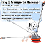 HHQ Commercial Orbital Floor Scrubber Buffer Polisher, 1.5 HP, 1100 Watts, 50-Foot Cord - Floor Scrubber-B