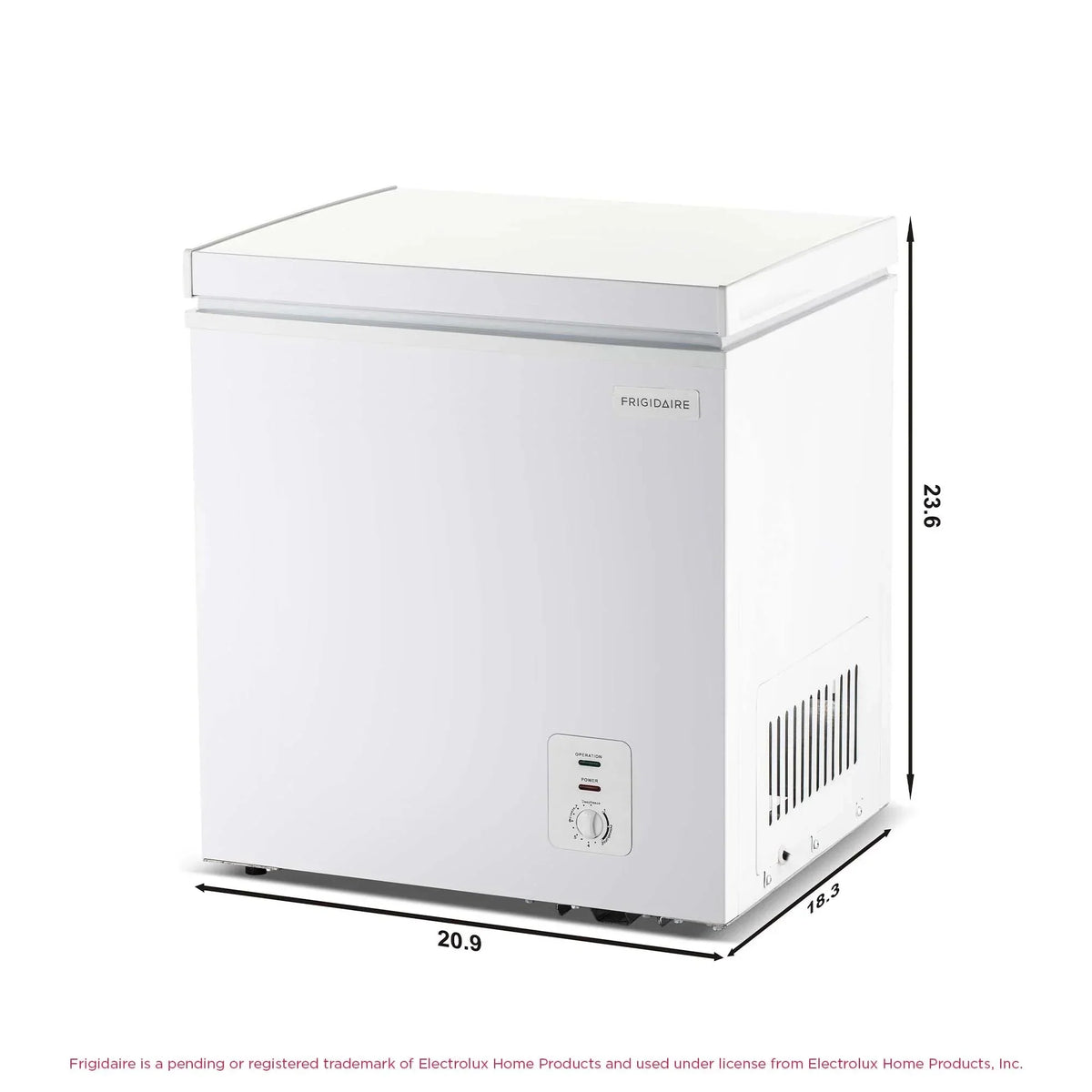 Frigidaire Chest Freezer, 2.1 Cu. Ft., White