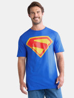 Superman Men's and Big Men's Graphic Tee with Short Sleeves, Sizes S-3XL