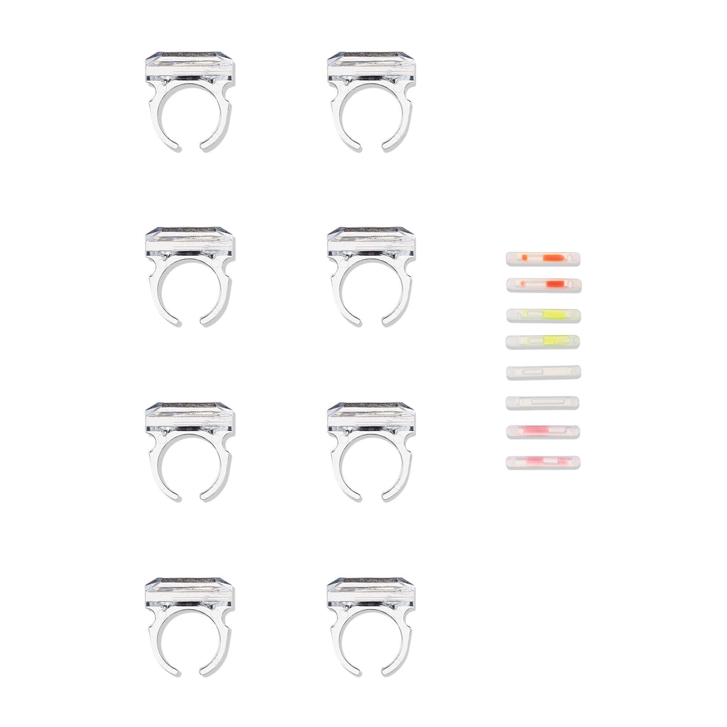 Multicolor Plastic Glow Ring Party Favors, 8 Pieces, by Way To Celebrate