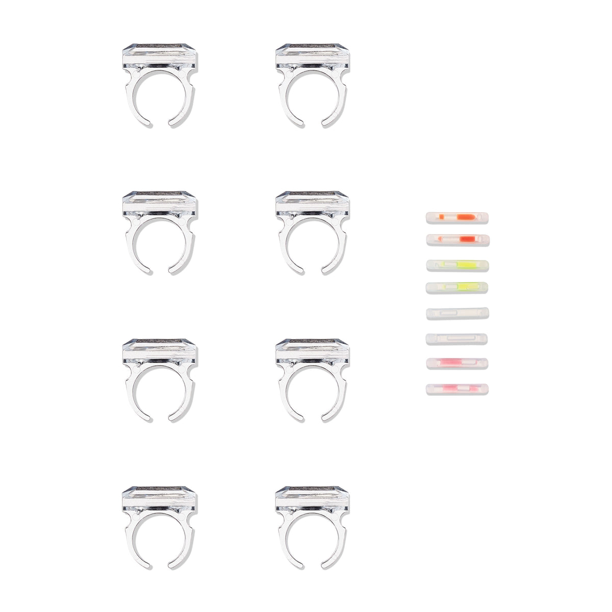 Multicolor Plastic Glow Ring Party Favors, 8 Pieces, by Way To Celebrate