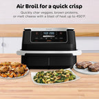 Ninja Foodi 10 QT 6-in-1 DualZone Smart XL Air Fryer, 2 Independent 5 QT Baskets, Grey - DZ550