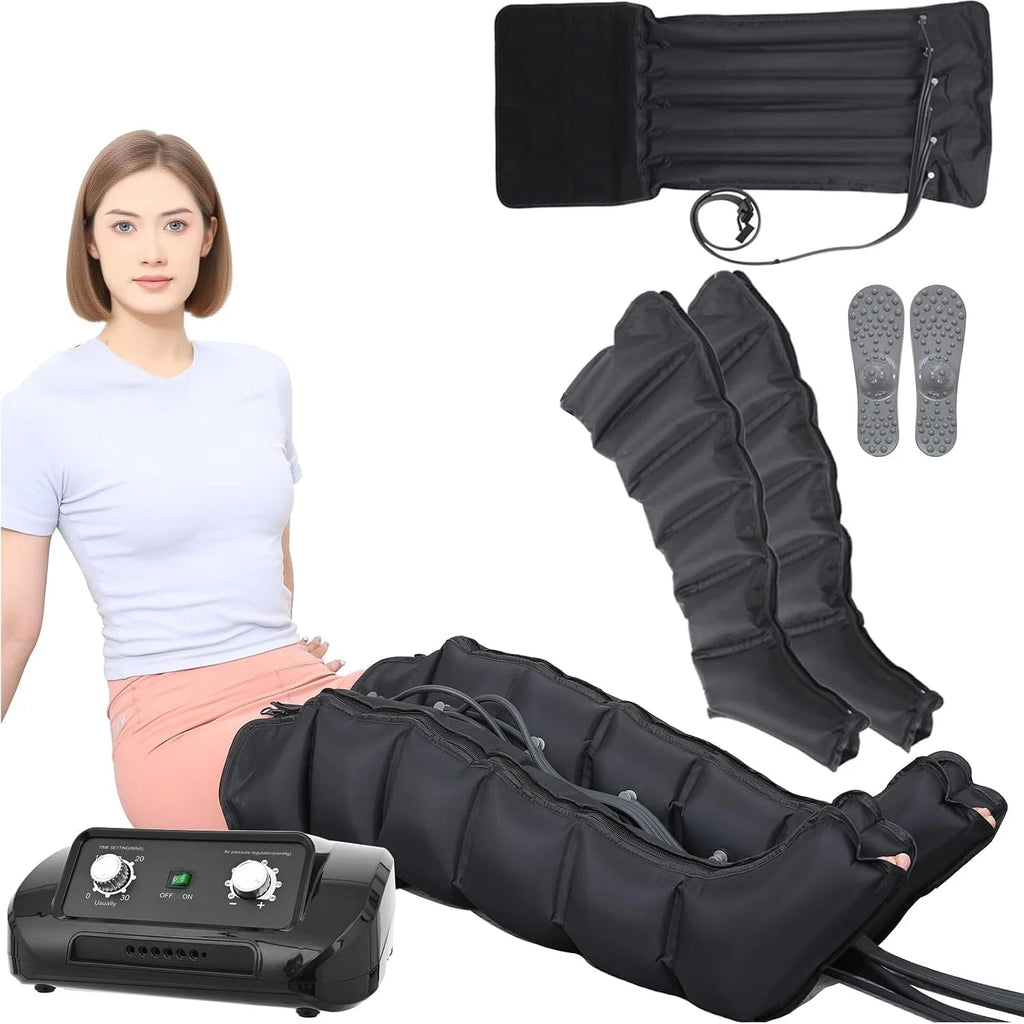 Generique 6-Chamber Pressotherapy Compression Device for Legs, Stomach and Arms - Model 1