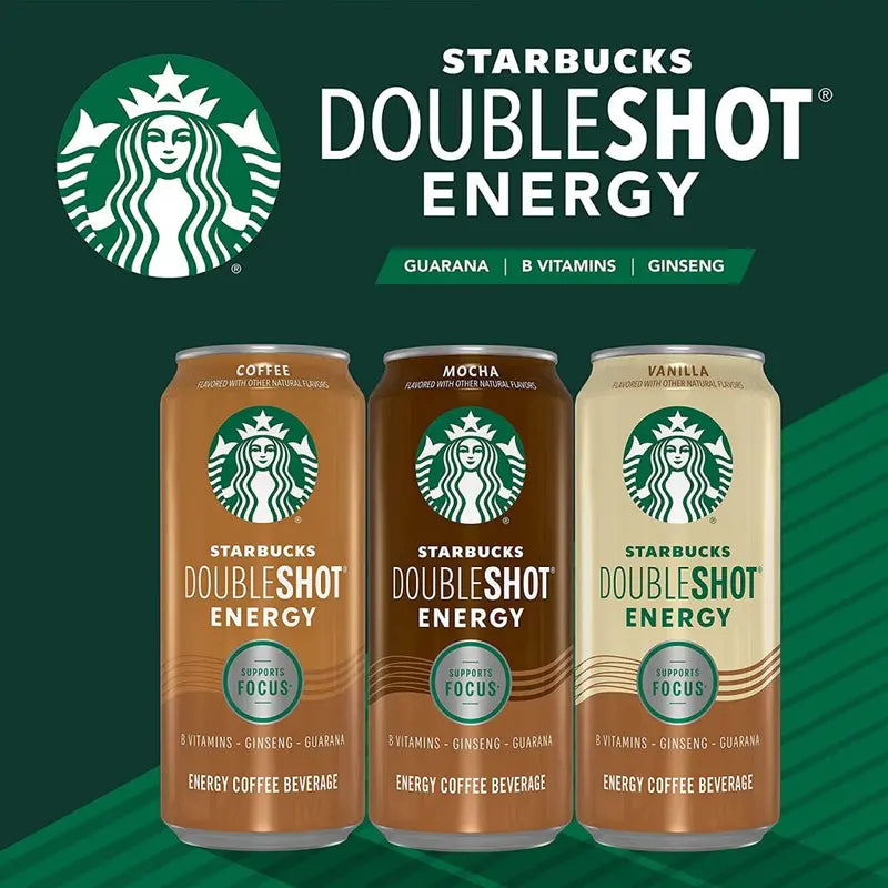 Starbucks Doubleshot Vanilla Espresso Energy Drink 15 oz, 12-Pack Cans