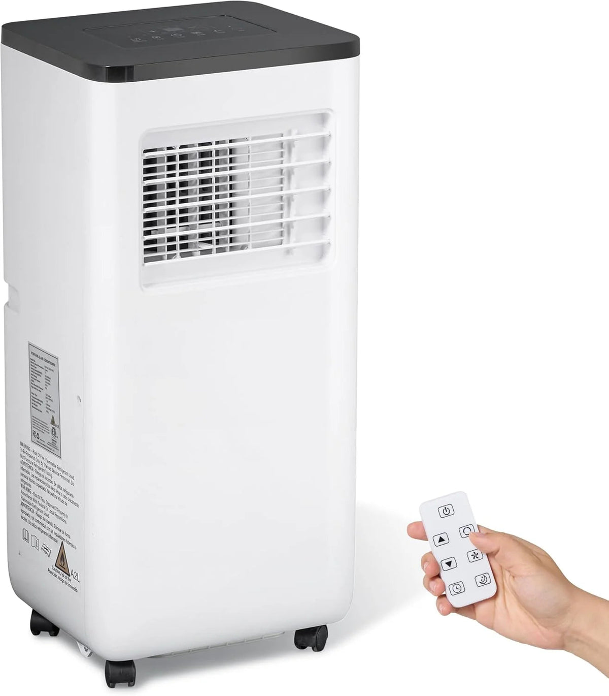 Portable Air Conditioner, 10000 BTU 3-in-1 Cooling, Dehumidifier And Fan - White