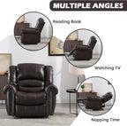 CANMOV Manual Recliner Chair, Nut Brown
