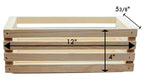 Hello Hobby Unfinished Wood Crate, 12 in x 5.5 in x 4 in