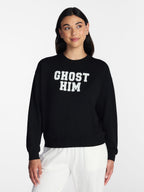 Halloween and Fall Women's French Terry Knit Lounge Sleep Top with Long Sleeves