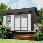 Handy Home Products Beachwood 10 ft. x 12 ft. Wood Storage Shed With Floor