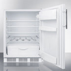 Built-In Undercounter All-Refrigerator, 5.5 Cu.Ft., 24 in Footprint, White