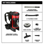 Milwaukee M18 FUEL 3-in-1 Backpack Vacuum - 0885-20