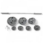 Gold's Gym 300 lb Olympic Weight Set With Barbell, Plates, Collars And Storage Rack - WGGOP300