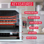 Ronco Showtime Platinum Countertop Rotisserie Oven With Digital Controls - ST5000PLAT