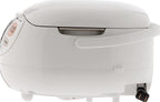 Zojirushi Made In Japan Neuro Fuzzy Rice Cooker And Warmer, 5.5-Cup, Premium White - NS-ZCC10