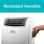 BLACK+DECKER Portable Air Conditioner With Heat And Remote Control, 14,000 BTU, White