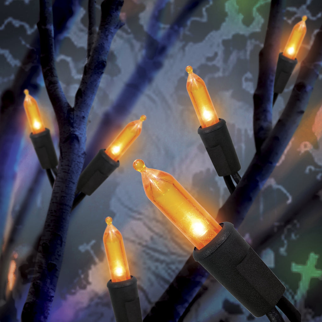 Indoor/Outdoor 50-Count LED Mini String Lights, 9.5', Halloween by Way To Celebrate