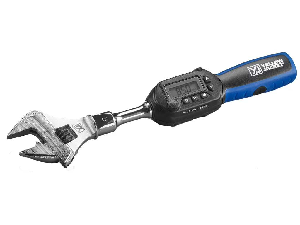 Yellow Jacket Digital Adjustable Torque Wrench, 3/8 in Drive, 752 in-lb, 10.6 in - 60648