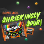 Skittles Shriekers Sour Fun Size Halloween Chewy Candy - 8.47 oz Bag