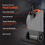 Camco Rhino 36-Gallon Portable RV Tote Tank With 2 Wheels - 39006