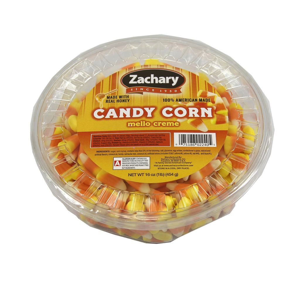 Zachary 16 oz. Candy Corn Tub - Creamy Halloween Candy