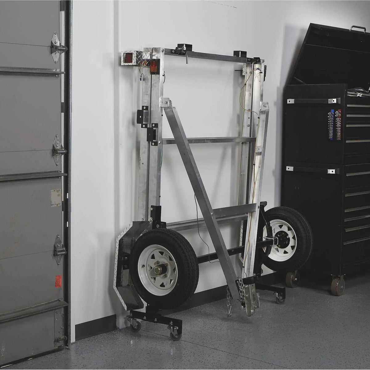 Folding Aluminum Utility Trailer, 4-Ft. x 8-Ft., 1,170-Lb. Load Capacity