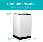 BLACK+DECKER Portable Washing Machine, 0.9 Cu. Ft., 5 Wash Cycles