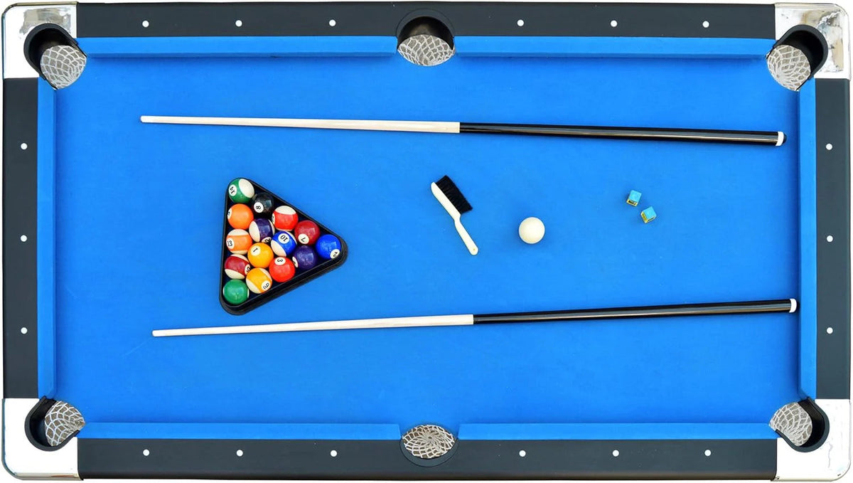Hathaway Fairmont 6 Ft Portable Pool Table, Blue - BG2574