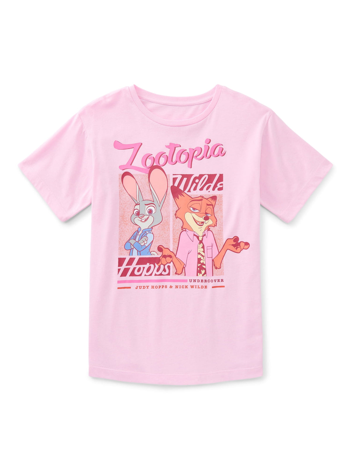Hello Kitty Animal Print Girls Short Sleeve Graphic T-Shirt, Sizes 4-16