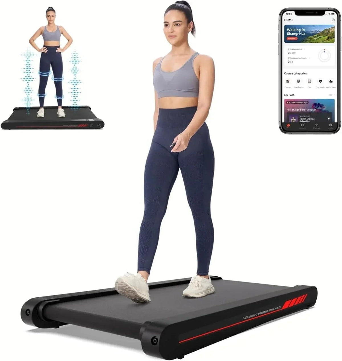 Sperax 3 In 1 Under Desk Walking Treadmill Pad With App
