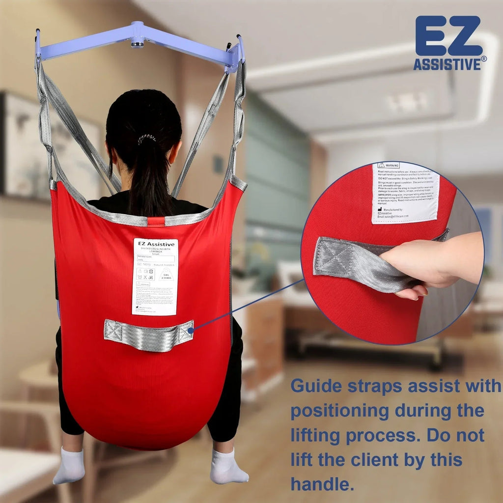 EZ Assistive Patient Lift Sling, Divided Leg, 500lb Weight Capacity