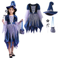 Girls Witch Tutu Dress Fairy Tale Wicked Witch outfit Halloween Kids 6-7 Years Kids Girls Dress