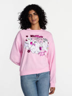 Hanging With My Boos! Women's Halloween Graphic Crew Sweatshirt