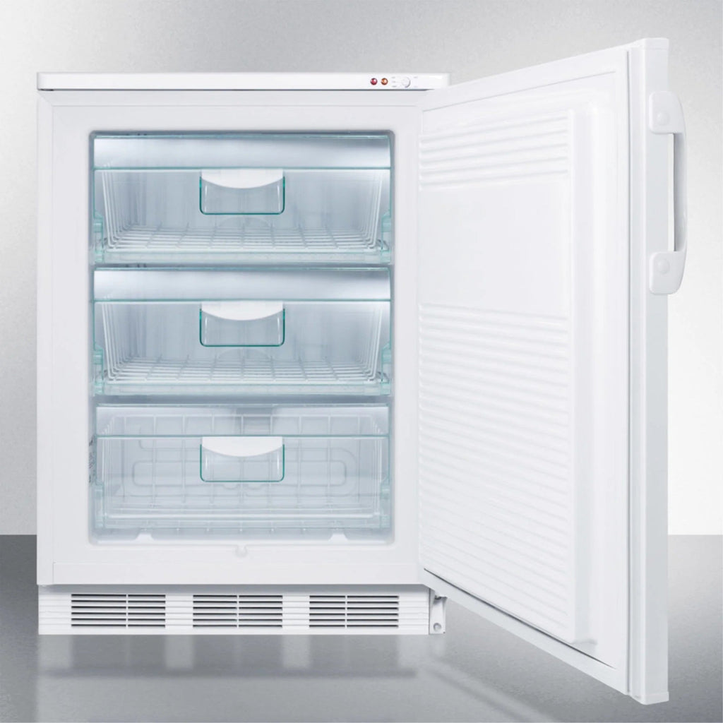 Undercounter Freezer -25 C, Less Than 24 in Wide, White